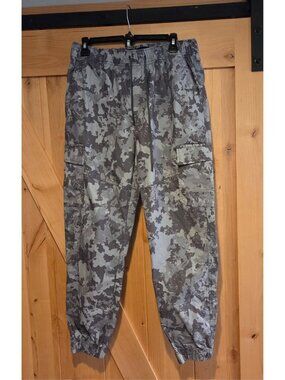 Iron Co Mens Size L 36x28 Camouflage Jogger Pants Camo Cargo Athletic Casual